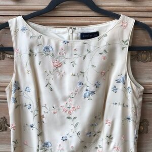 FLORAL EASTER DRESS Silk Embroidered